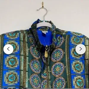 90's「Vintage」COACO Silk Full Zip Blouson Coaco 90s vintage silk - Gem